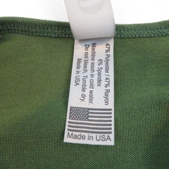 GO COUTURE M Green Camo Long Sleeve Tunic Top - Picture 9 of 9